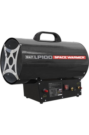 Sealey LP100 Space Warmer Propane Heater 61,000-102,000Btu/hr (18-30kW)