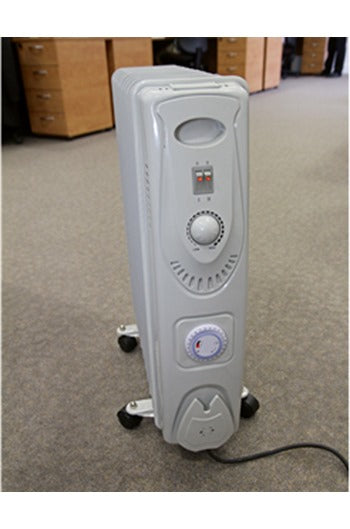 Sealey RD2500TT Oil Filled Radiator 1500W/230V 11-Element with Timer