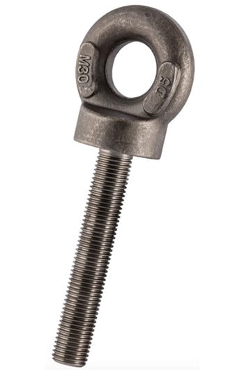 Self Colour Long Shank Collared Eyebolt - M10, M12 & M16