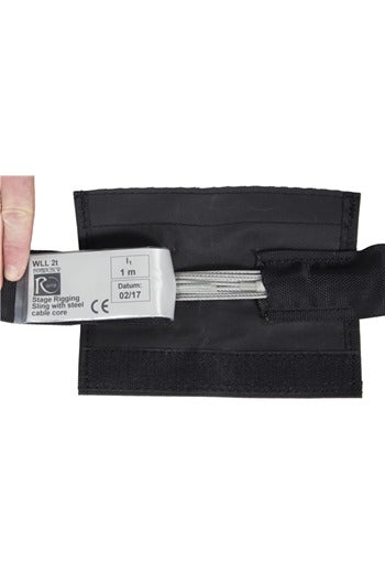 Soft Steel Core Black Roundsling 2tonne x 1mtr EWL