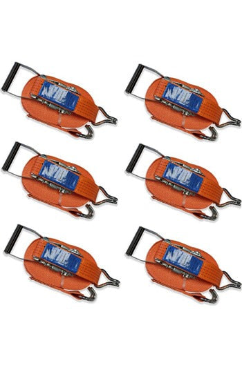 Spanset 50mm wide 5tonne Ratchet Strap 4mtr with Claw Hook (Box of 6)