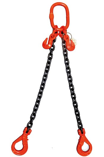 Special Offer 11.2 tonne x 6mtr EWL 2Leg Chainsling, Adjustable & c/w Safety Hooks