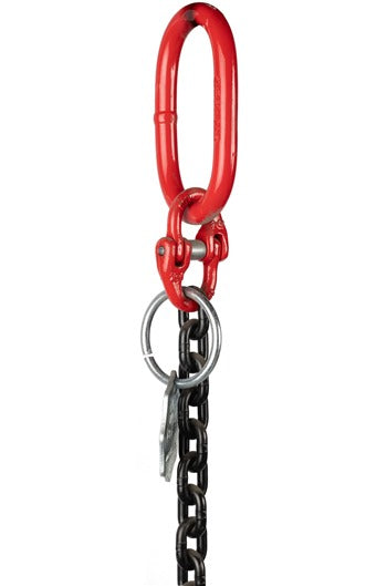 Special Offer 7mm 1.5tonne Single Leg Chainsling, Master Ring each end, 1mtr EWL
