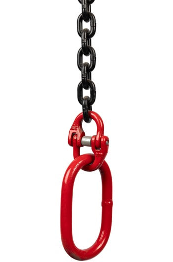 Special Offer 7mm 1.5tonne Single Leg Chainsling, Master Ring each end, 1mtr EWL