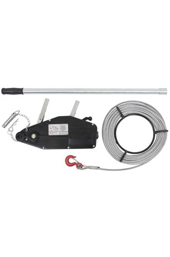 Wire Rope Winch 1600kg c/w Winch Rope, Pulling 2400kg.