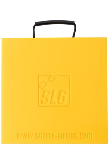 Yellow Hi-viz 400x400x30mm Square Outrigger Pad