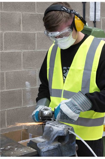 Yellow Hi Viz Waist Coat - Sizes M, L & XL - High Visibility