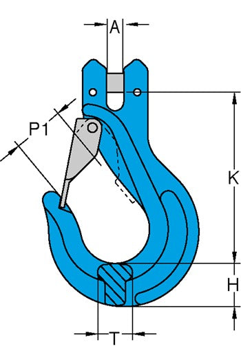Yoke X-043/S G100 Clevis Sling Latch Hook