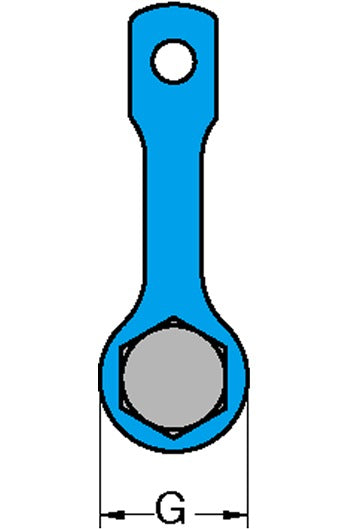 Yoke X-066 G100 Clevis Shackle